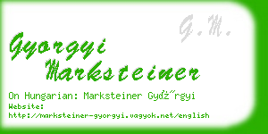 gyorgyi marksteiner business card